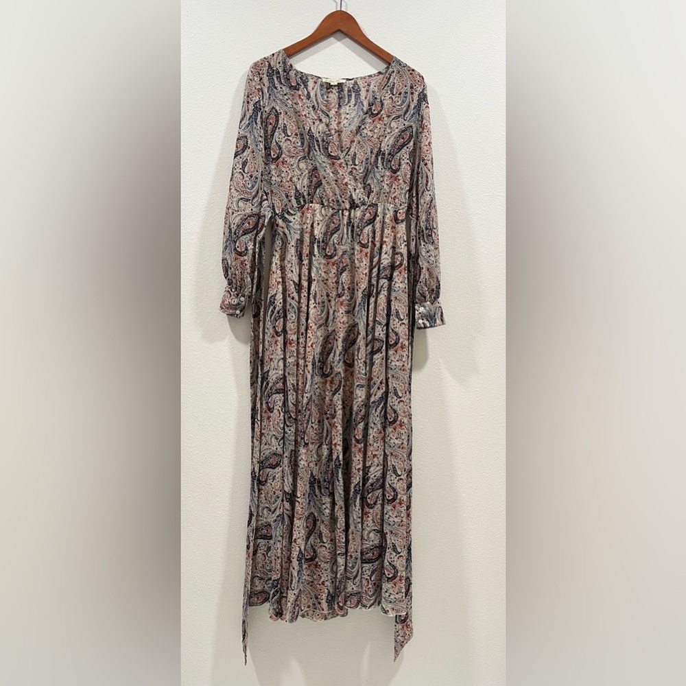 Paisley Print Maxi Dress
